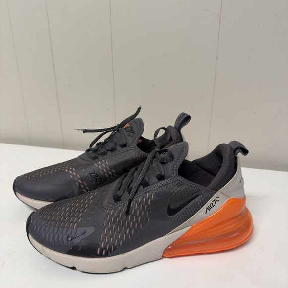 Nike Air Max 270 Thunder Grey/Black-Desert Sand AH8050 024 Men's Size 12 EUC - Picture 2 of 10